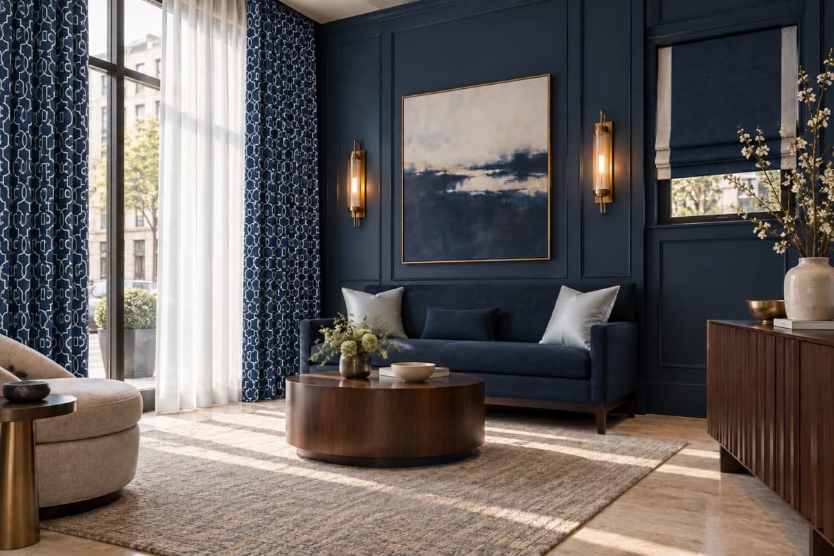 Deep Navy Arrival Lounge